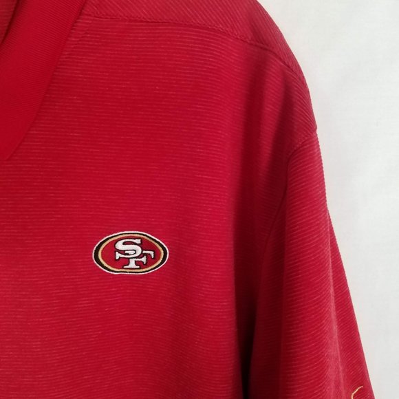 San Francisco 49ers Nike ONFIELD Dri Fit Polo Shirt Mens Size 2XL - Picture 4 of 8